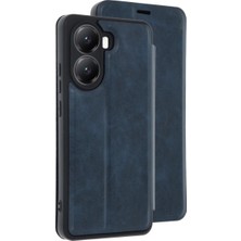 Renas Store Xiaomi Poco X7 Pro Kılıf Flip Cover - Lacivert