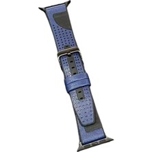 Pazarcan Movenchy 45MM Buff Deri Kordon - Lacivert