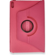 Renas Store Huawei Honor Pad X8A Kılıf 360 Tablet Deri Kılıf - Pembe