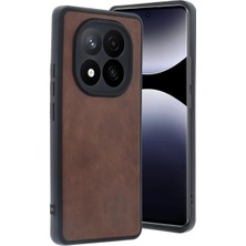 Renas Store Xiaomi Redmi Note 14 Pro 4g Kılıf Aras Deri Kapak - Taba