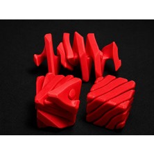 Bezos 3D Baskı Fidget Puzzle Küp - Hareketli Dönüşebilen Stres Zeka Oyuncağı, Masaüstü Fidget Kü