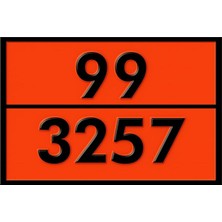 Metal 40X30 cm Levha (1 Adet) 99-3257 Tehlikeli Madde Uyarısı 100° Üstü Sıcak Madde Uyarı
