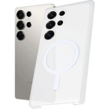 Renas Store Samsung Galaxy S25 Ultra Kılıf Pc Zara Magsafe Şeffaf Kılıf - Şeffaf