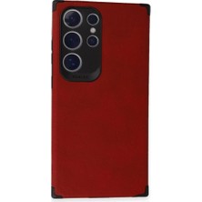 Renas Store Samsung Galaxy S24 Ultra Kılıf Loop Deri Silikon - Kırmızı