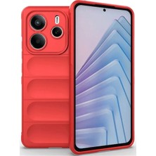 Renas Store Xiaomi Redmi Note 14 4g Kılıf Optimum Silikon - Kırmızı