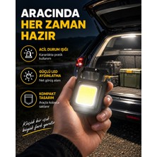 Renas Store Süper Parlak 800 Lümen LED Fener – USB Şarjlı, 3 Işık Modlu, Mini Taşınabilir ve Anahtarlık Tipi Yeni Nesil