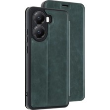 Renas Store Xiaomi Poco X7 Pro Kılıf Flip Cover - Koyu Yeşil
