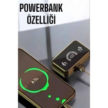 TKÇ Aynalı Bluetooth Kulaklık Telefon Standlı Dijital Göstergeli
