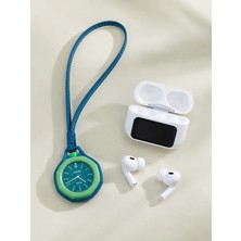 Stylmenplus Bluetooth 5.4 Kablosuz Kulaklık Yeşil Askılı Analog Charm Saat Ikili Set