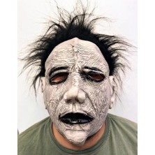 Renas Store Siyah Saçlı Michael Myers Lateks Yüze Tam Yapışan Et Maske Korku Maskesi
