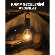 Pazarcan Şarjlı LED Kamp Lambası – Uzun Ömürlü Pil Yüksek Parlaklık