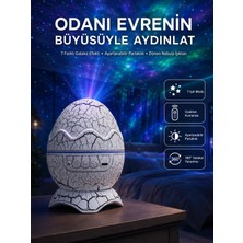 Zemira Home Gece Lambası Yumurta Işık Speaker Yeni Nesil Dinozor Yumurtası Görünümlü