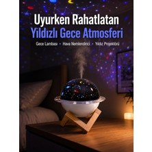 Zemira Home Projektör Işığı Bulunan USB Bağlantılı Mini Aromaterapi Destekli Hava Nemlendirici