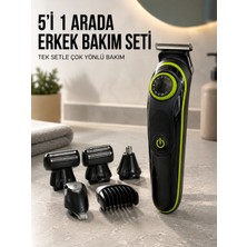 Renas Store Erkek Kişisel Bakım Seti Çok Amaçlı Sakal Vücut Burun Kulak Tıraş Makinesi
