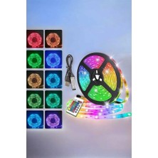 Renas Store Yeni Nesil Rgb Işıklı 10METRE Şerit LED Kumandalı Şarj Edilebilir