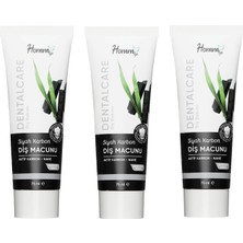 Homm Life Siyah Karbon Diş Macunu 75 ml - 3 Adet
