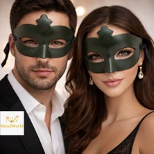 Renas Store Yeşil Gizemli Masquerade Maskesi