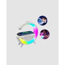 Stylmenplus Bluetooth 5.0 Hoparlör – Kablosuz Şarj, Rgb Gece Lambası ve Fm Radyo