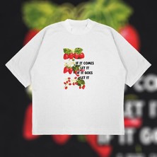 Tarzsokak If It Comes Let It Oversize Unisex Pamuklu Nefes Alan Kalın Kumaşlı