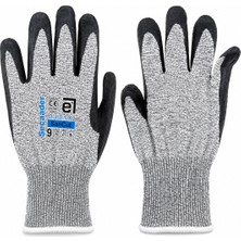 Go İthalat 10 Adet  Zebra No 9 Medium Kesilme Dirençli Nitril Işçi Eldiven Bandı (5477)