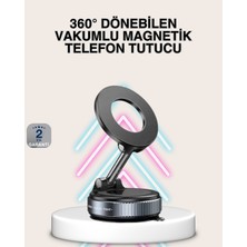 Renas Store Güçlü Mıknatıslı Vakumlu Araç Telefon Tutucu Alüminyum Gövde - Lisinya