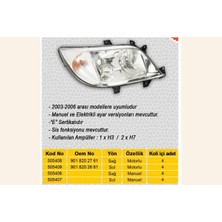 Ayfar Ece-Umay Far Sinyal Sis Sağ Sprinter 04/00-05/06 Elektrikli H7 H3 H7