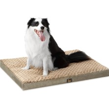 Asitan Köpek Yatağı, Ortopedik Yumurta Sandığı, Köpük Pedi, Yıkanabilir ve Su Geçirmez Kılıf, Y
