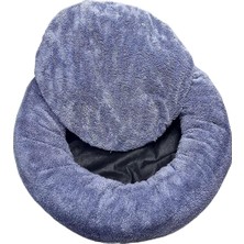 Asitan Peluş Kedi ve Köpek Yatağı Sıcak ve Yumuşacık Minder Evcil Hayvan (Gri, X-Large)