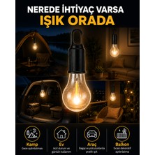 Karahanbey Akıllı Sensörlü USB Şarjlı Kamp Lambası -