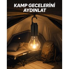 Karahanbey Şarjlı LED Kamp Lambası – Uzun Ömürlü Pil Yüksek Parlaklık -