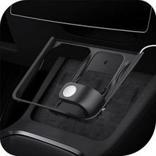 Renas Store Spigen Tesla Model Y Legacy 2024-2023 Kablosuz Şarj Bölmesi Düzenleyici 3in1 Hub Usb-C Şarj Kablosu Dahil TO272 Siyah - ACP09019 (Spigen Tr Garantili)