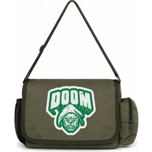 Sevbano Doctor Doomsday Avengers Film Kahramanı Baskılı Unisex Okul, Spor, Ofis Çok Amaçlı Postacı Çantası