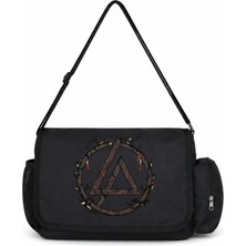 Sevbano Linkin Park Rock Metal Müzik Grubu Baskılı Unisex Okul, Spor, Ofis Çok Amaçlı Postacı Çantası