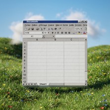 Retro Excel Temalı Not Kağıdı 9x9 cm
