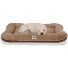 Asitan Jungolica Sally Kedi ve Köpek Yatağı Vizon Kahve Küçük 52X70X10 CM,%100 Su Geçirmez Alezli, �