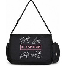 Sevbano Blackpink Müzik Grubu Baskılı Unisex Okul, Spor, Ofis Çok Amaçlı Postacı Çantası