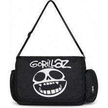 Sevbano Gorillaz Rock Metal Müzik Grubu Baskılı Unisex Okul, Spor, Ofis Çok Amaçlı Postacı Çantası