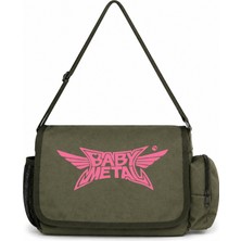 Sevbano Babymetal Rock Metal Müzik Grubu Baskılı Unisex Okul, Spor, Ofis Çok Amaçlı Postacı Çantası