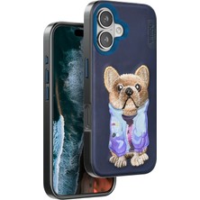Ece-Umay Venco Iphone 16 Cute Desenli Kapak - Lacivert