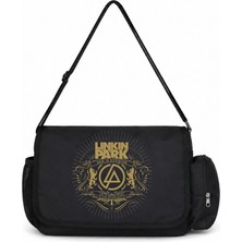 Sevbano Linkin Park Rock Metal Müzik Grubu Baskılı Unisex Okul, Spor, Ofis Çok Amaçlı Postacı Çantası