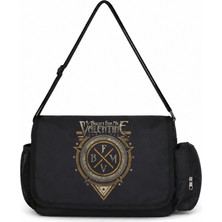 Sevbano Bullet For My Valentine Rock Metal Müzik Baskılı Unisex Okul, Spor, Ofis Çok Amaçlı Postacı Çantası
