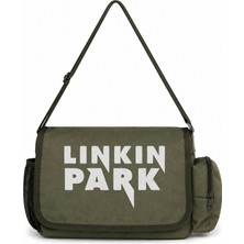 Sevbano Linkin Park Rock Metal Müzik Grubu Baskılı Unisex Okul, Spor, Ofis Çok Amaçlı Postacı Çantası