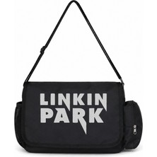 Sevbano Linkin Park Rock Metal Müzik Grubu Baskılı Unisex Okul, Spor, Ofis Çok Amaçlı Postacı Çantası