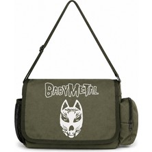 Sevbano Babymetal Rock Metal Müzik Grubu Baskılı Unisex Okul, Spor, Ofis Çok Amaçlı Postacı Çantası