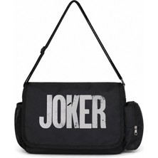 Sevbano Joker Batman Film Kahramanı Baskılı Unisex Okul, Spor, Ofis Çok Amaçlı Postacı Çantası
