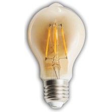 MiraLive 1 Adet Cata Ct 4285 LED Rustik Ampul 4W Amber Işık E27 Duy