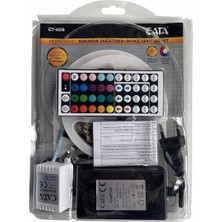 MiraLive 1 Adet Cata Ct 4558 Rgb Şerit LED Kumandalı Trafolu Set 220V
