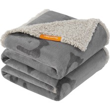 Renas Store Feandrea Su Geçirmez Köpek Örtüsü, Sherpa Polar Evcil Hayvan Örtüsü, Orta ve Büyük Köpekler Için, Kediler, 152 x 127 Cm, Xl, Makinede Yıkanabilir, Çift Taraflı Koltuk Kılıfı, Gri PPB060G01