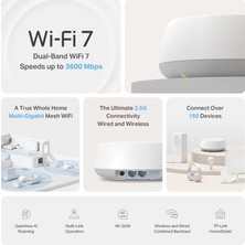 Esranın Dünyası Tp-Link Deco BE25 (1-Pack) | Wi-Fi 7 Mesh Sistemi | BE3600 Mbps Hız | Fiber Uyumlu | Çift Bant |