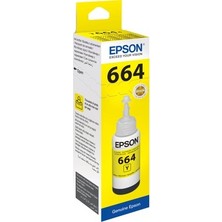 Esranın Dünyası Epson T6644 L100/L200 Sarı Kartuş 70ML Orijinal Net ve Canlı Renkler ile Ofis ve Ev